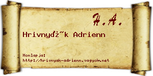 Hrivnyák Adrienn névjegykártya