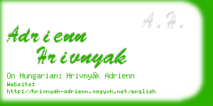 adrienn hrivnyak business card